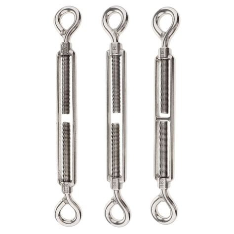 SIK Stainless Steel Turnbuckle Wire Rope Tensioner Hook Eye Rigging ...