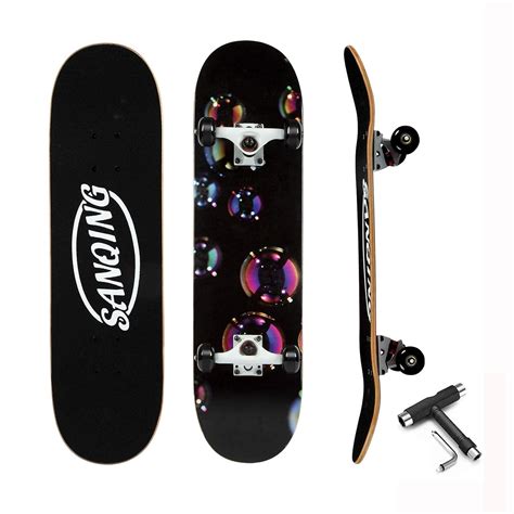 SanQing Complete Skateboard Youths Standard Skateboards Boys Girls ...