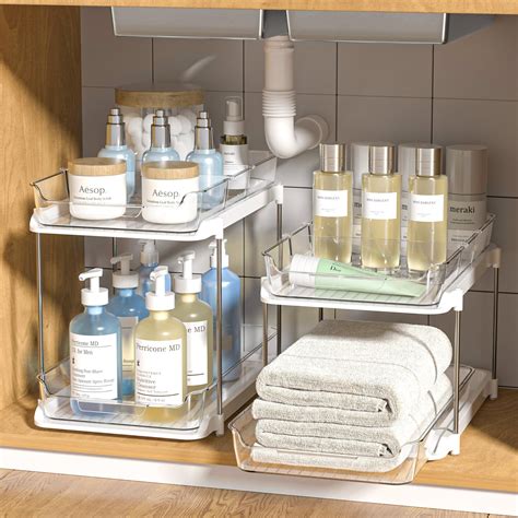 Organized Bathroom Cabinets