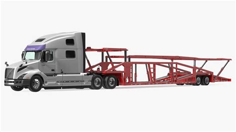 Volvo VNL 860 Truck with Sun Valley Car Carrier 3D | 3D Molier ...