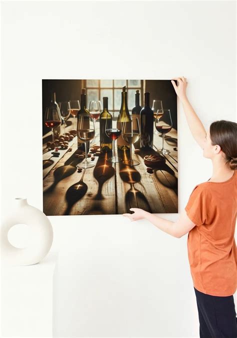 Vintage Wine Canvas Art, Elegant Wall Decor for Wine Lovers, Unique ...