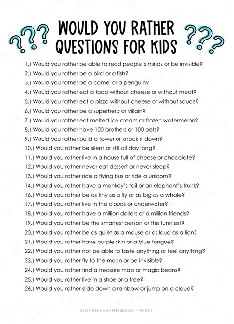 100 fun icebreaker questions for kids – Artofit