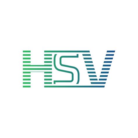 Modern hsv logo design letter hsv minimalist professional and versatile ...
