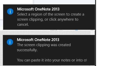 Image result for OneNote for Windows 10 Screen Clipping