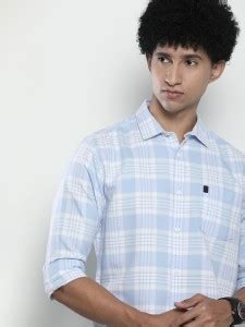 The Indian Garage Co. Men Checkered Casual Blue Shirt - Buy The Indian ...