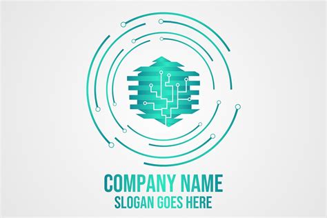 Technology Logo Design Vector Black/Color 的图像结果