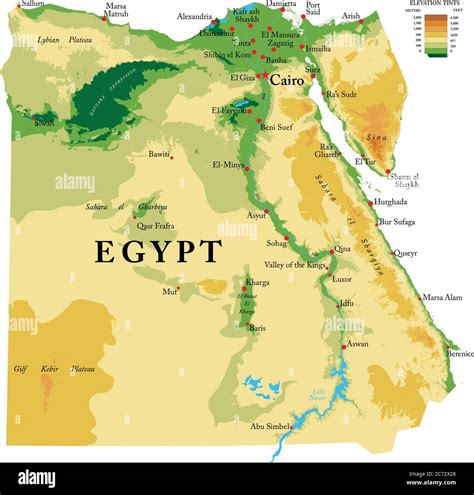 Map Of Egypt Detailed Map Of Egypt With All Regions And Main Cities