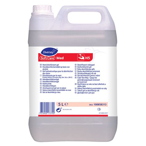 Soft Care MED H5 2x5L - Gel dezinfectant pentru mâini | Solenis Products