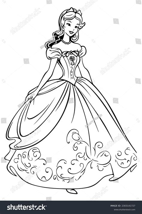 Cinderella Black And White Clip Art
