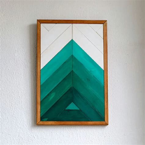 Green Geometric Wooden Wall Décor – LET ME DECOR