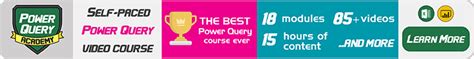 Image result for Power Query Learning