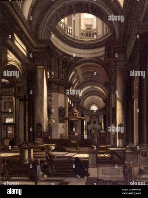 English: Interior of a Church . second half of 17th century. Emanuel de Witte - Interior of a ...