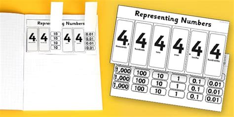 Place Value Flap Book Activity Th H T O Decimals - place value