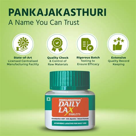 Daily Lax - 30 Tablets | Ayurvedic Daily laxative – Pankajakasthuri