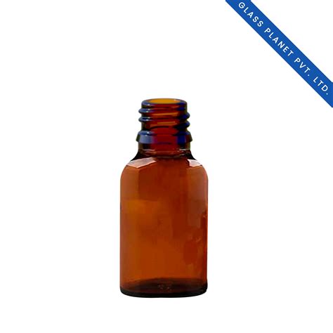 15 ml Amber Glass Bottle With 18mm Neck – Glass Planet Private Limited