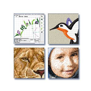 Embird Digitizing 的图像结果