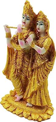 Buy ascension Radha Krishna ji Jugal Jodi Murti Poly Resin, Marble ...
