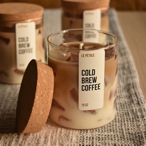 Iced Coffee Candle 15 Oz | Iced Latte Coffee Scented Handmade Candle ...