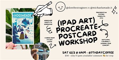 iPad Art Workshop: Destination Postcard in Procreate w/ @michaelamade ...