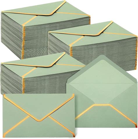 Amazon.com : Harloon 200 Sets Sage Green A7 Wedding Envelopes Bulk and ...