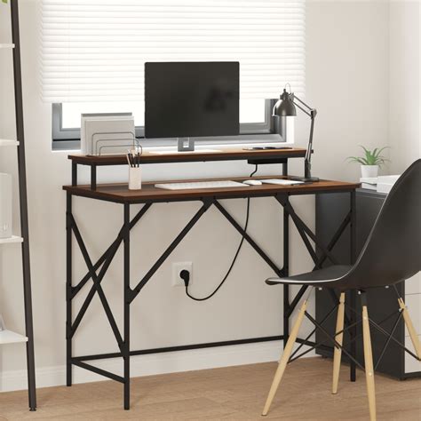 Biurko Brązowy dąb 100 x 50 x 86.5 cm Materiał dre - Inna marka | Sklep ...