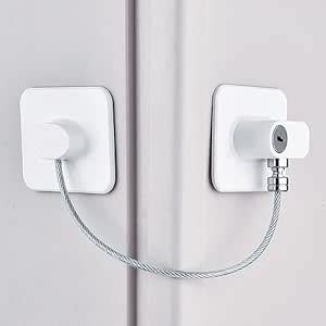 CASSARINA [2 Pcs ] Fridge Lock Window Lock w/ Keys&Screws, SYWAN Deep ...