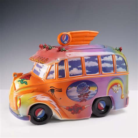 Grateful Dead Premier Edition Bus Cookie Jar by Vandor, Boxed