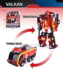 Lemao Tobot V Valkan Athlon Fire Engine Transforming Robot India | Ubuy
