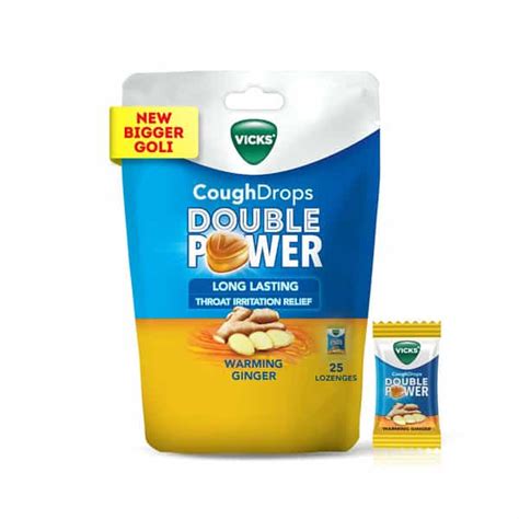 Buy VICKS COUGH DROPS DOUBLE POWER THROAT IRRITATION RELIEF WARMING ...