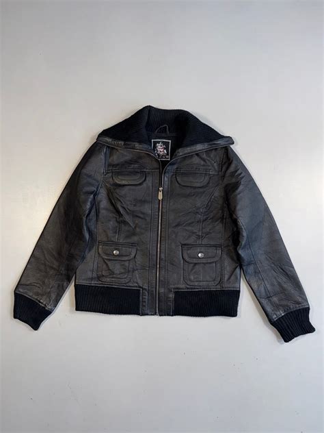 ! Super Premium Original Leather Jacket (RARE) (S) – Drip Drop Attire