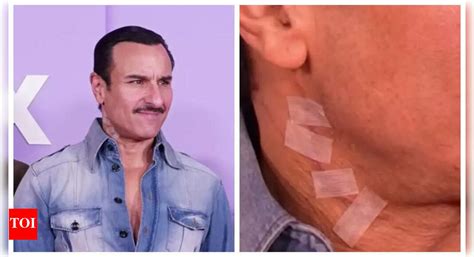 Saif Ali Khan's HUGE neck scar images go viral amidst claims that ...