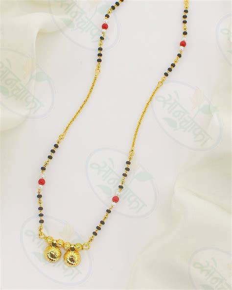 TRADITIONAL WATI PENDANT MANGALSUTRA – Sonchafa