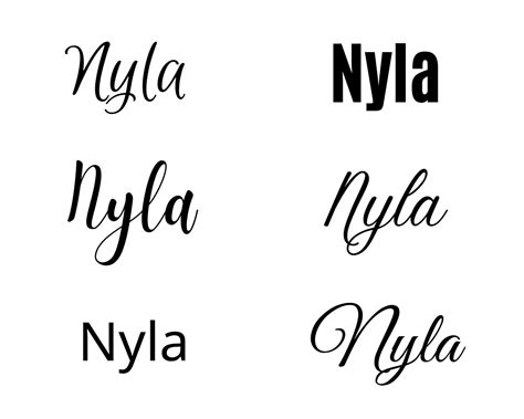 Nyla Svg , Nyla Baby Name Svg, Nyla Wedding Name Svg - Etsy