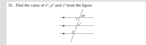 find x,y and z from fig. - Brainly.in