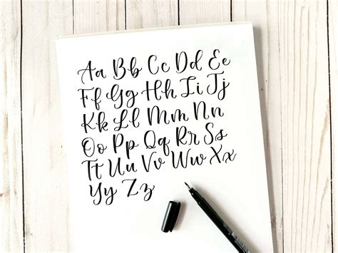 Calligraphy Letters A Z