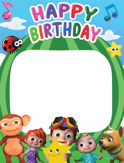 Buy Cocomelon Party Photo booth | Party Supplies | Thememyparty – Theme ...