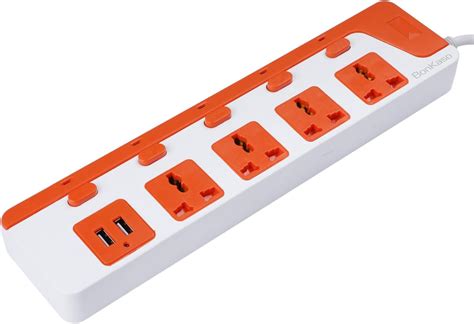 Amazon.in: Buy EMBOX 10A Extension Board with USB Port- 4 Universal ...