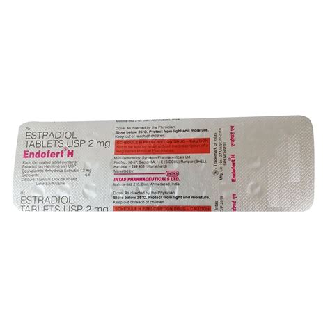 Endofert H 2 Tablet | Uses, Side Effects, Price | Apollo Pharmacy