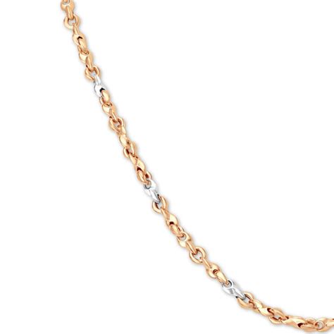 Stylish Dual Tone Gold Chain For Men