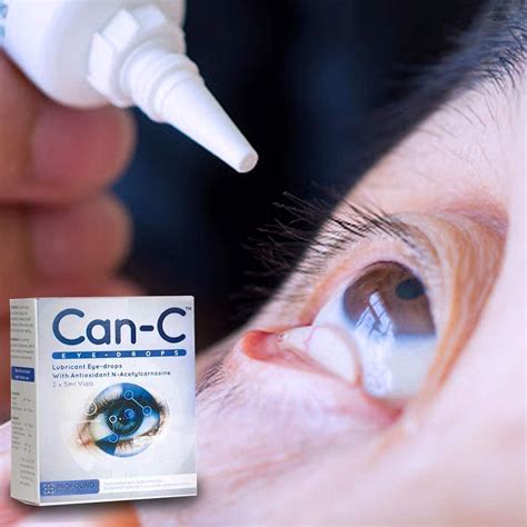 Can-C Eye Drops 5ml Vials (2-Pack) with NAC & L Carnosine - includes Eye Glass Cleaner Spray and ...