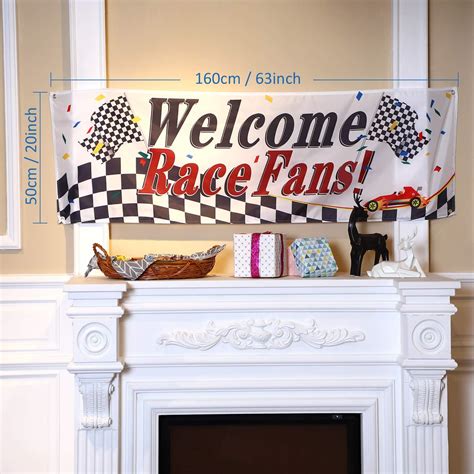 Blulu Race Car Party Decorations - Welcome Race Fans India | Ubuy