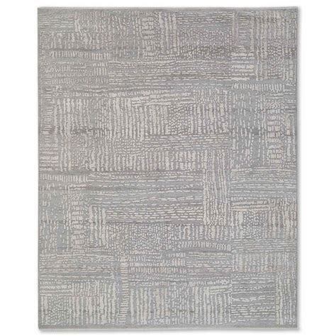 Slate Hand Knotted Woollen And Silk Rug – Obeetee Pvt. Ltd.