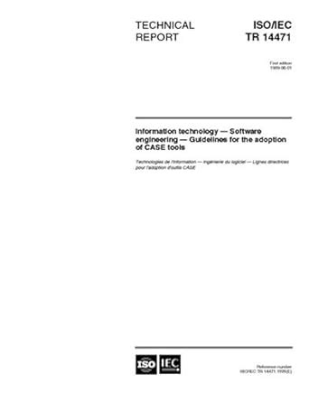 ISO/IEC TR 14471:1999, Information technology - Software engineering ...