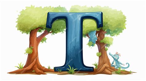 Educational Alphabet Worksheet Letter T Illustration | Premium AI-generated vector