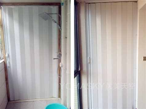 PVC折叠门厨房卫生间客厅商铺折叠推拉门浴室门厕所隔断门吊趟门-阿里巴巴