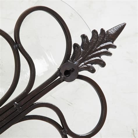 Buy Fiesta Black Metal and Glass Single Sconce from Home Centre at just ...