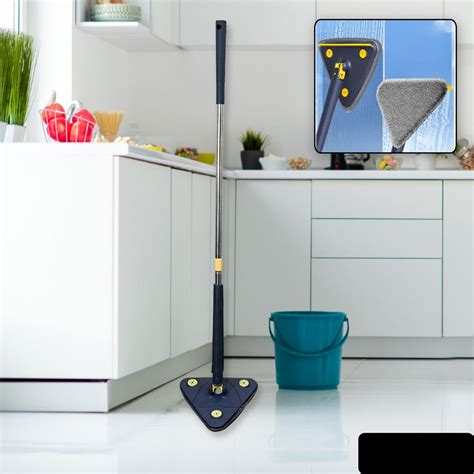 Rotatable Adjustable Triangle Cleaning Mop Triangle Mop with Stainless ...