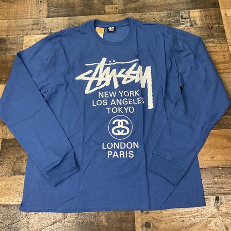 Stussy World Tour Tee Shirts Long Sleeve in 2024 | Long tee shirts ...