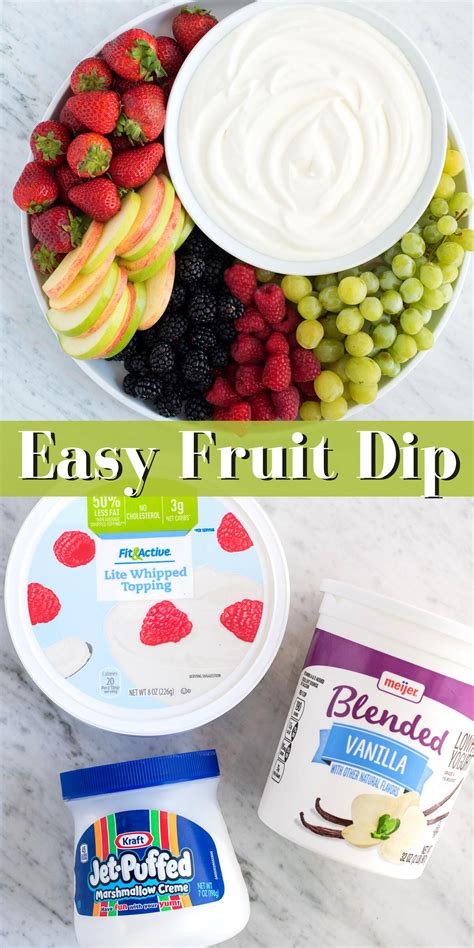 Marshmallow fruit dip is a 2 ingredient fruit dip that is super fluffy ...