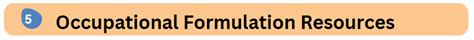 Image result for Occupational Formulation Example
